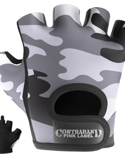 Contraband Pink Label 5217 Womens Design Series Camo Print Lifting Gloves (Pair)