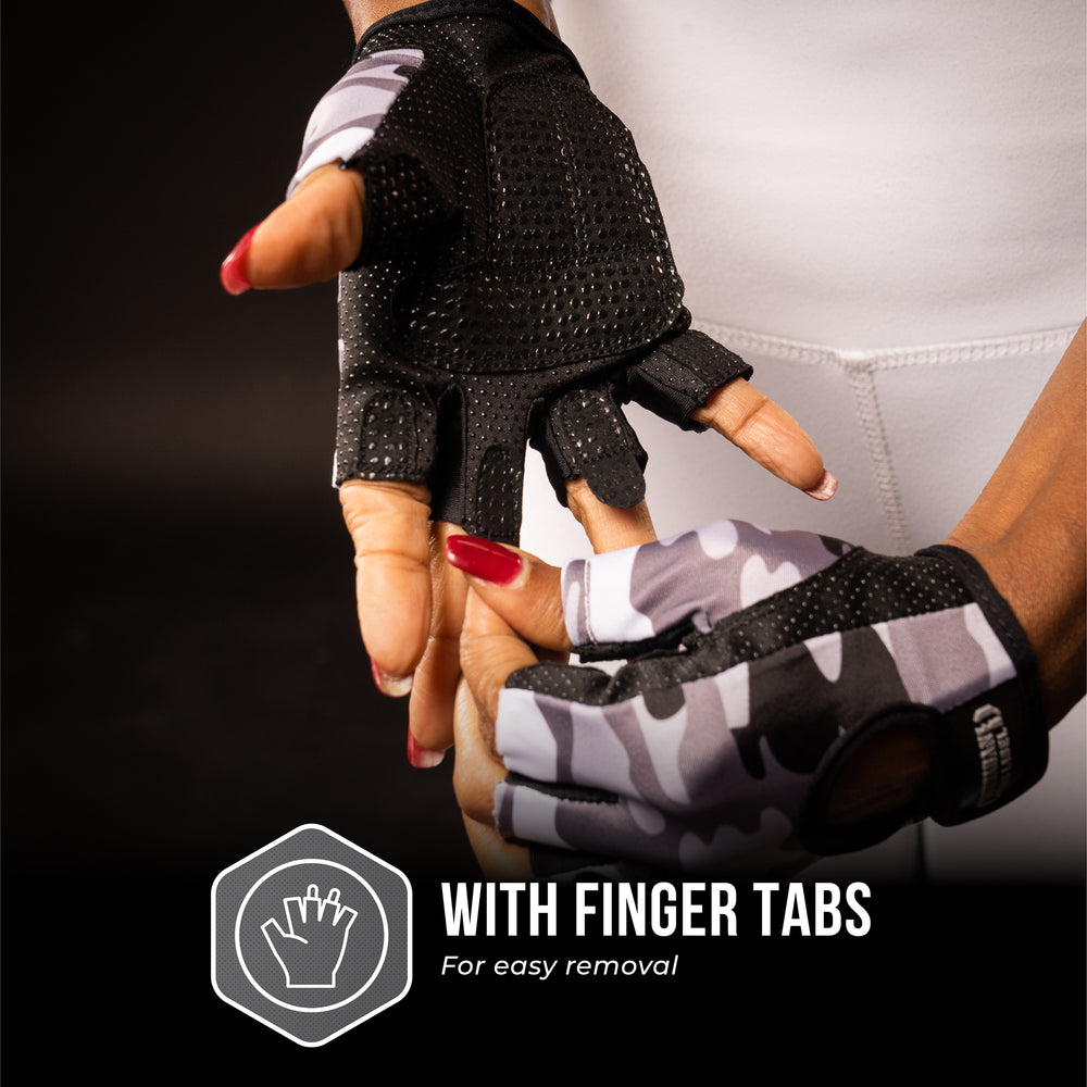 Contraband Pink Label 5217 Womens Camo Print Designer Lifting Gloves