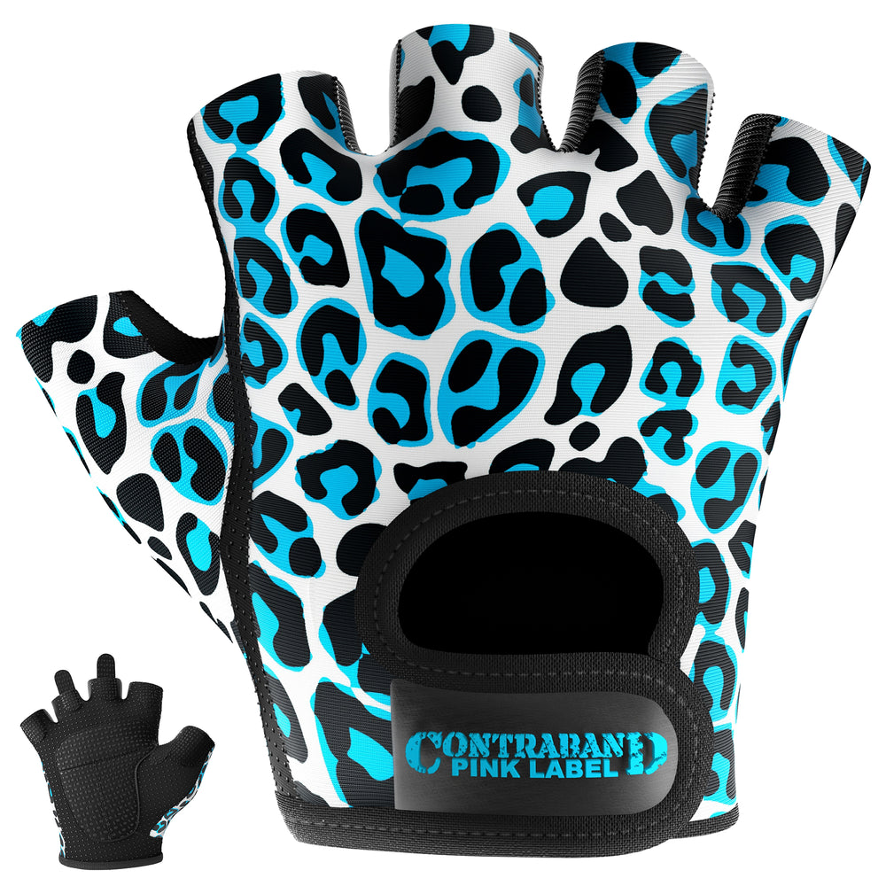 Contraband Pink Label 5297 Womens Leopard Designer Lifting Gloves