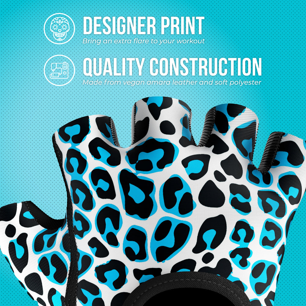 Contraband Pink Label 5297 Womens Leopard Designer Lifting Gloves