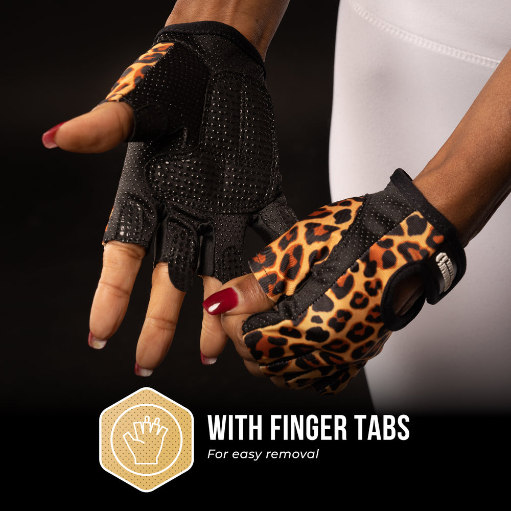 Contraband Pink Label 5297 Womens Leopard Designer Lifting Gloves