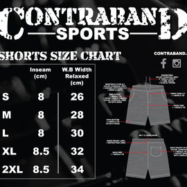 Contraband Sports 119 Midweight 8in Inseam Fleece Sweat Shorts