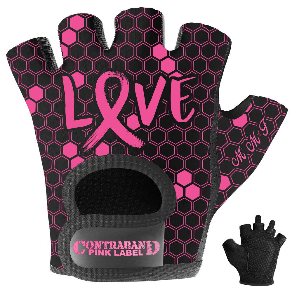 Contraband Pink Label Limited Edition Breast Cancer Awareness Gloves