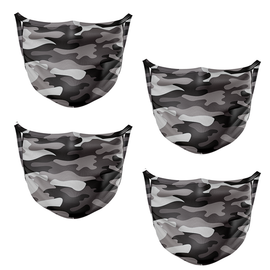 Contraband Pink Label 13217 Camo Print Sport Face Cover/Sport Mask - Polyester Washable & Breathable - 6 Colors (Sold AS A Set)