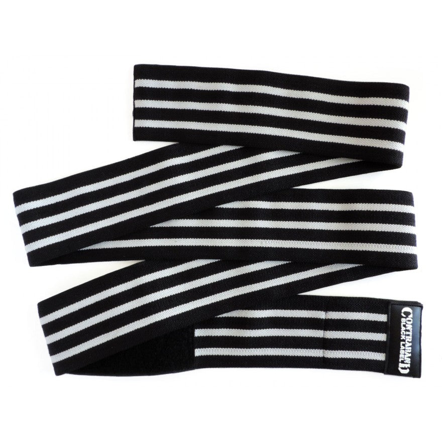 Contraband Black Label 1050 Knee Wraps w/ EZ-Wrap Velcro Closure (PAIR)