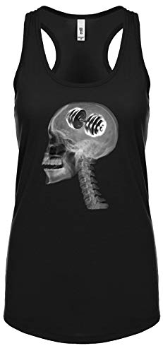Contraband Sports 10259 Iron On The Mind Skull X-Ray Womens Racerback Tank Top