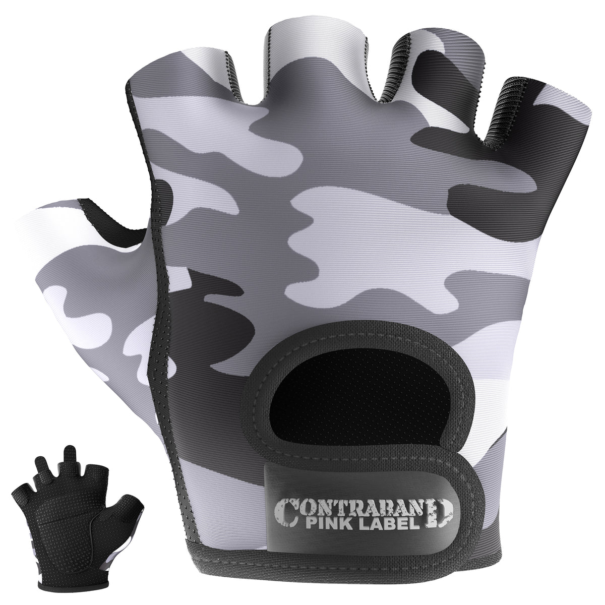 Contraband Pink Label 5217 Womens Design Series Camo Print Lifting Gloves (Pair)