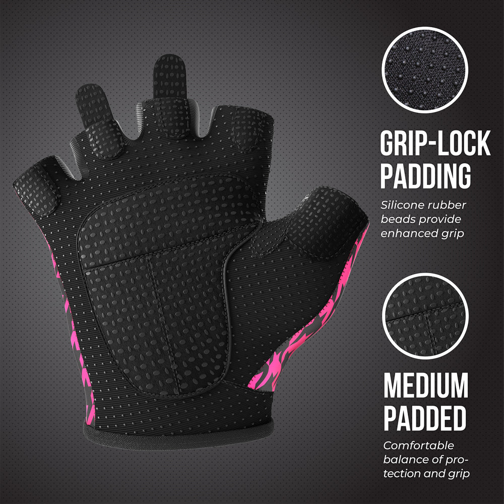 Contraband Pink Label 5257 Womens Houndstooth Designer Lifting Gloves