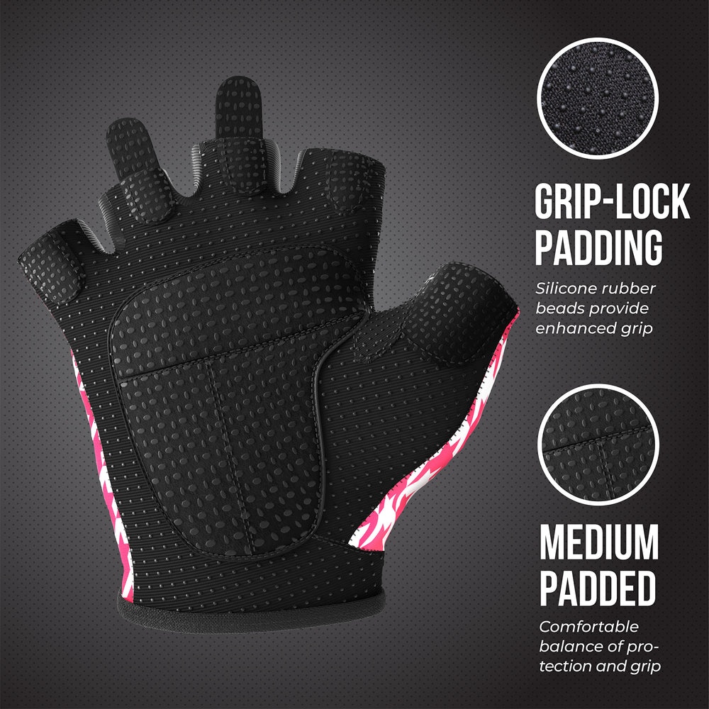 Contraband Pink Label 5257 Womens Houndstooth Designer Lifting Gloves