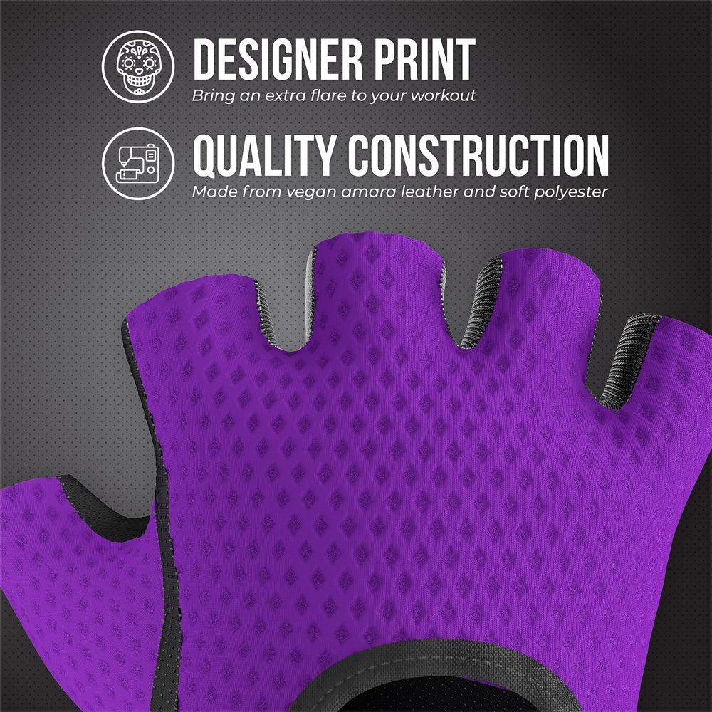 Contraband Pink Label 5307 Womens Diamond Mesh Designer Lifting Gloves