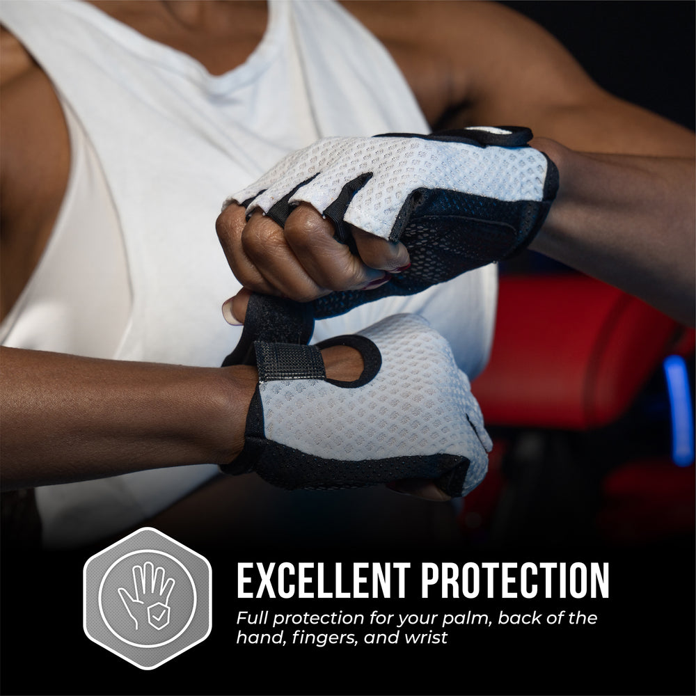 Contraband Pink Label 5307 Womens Diamond Mesh Designer Lifting Gloves