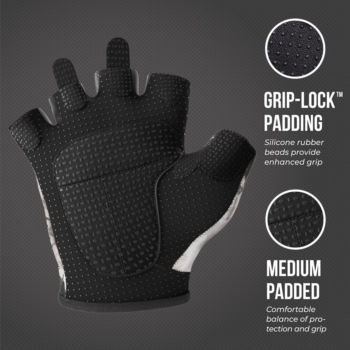Vaken Grip Gloves-1 Pairs/Pack - Black Dot Purple – YogaAum