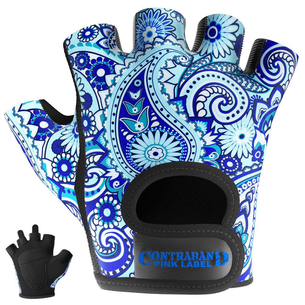 Contraband Pink Label 5387 Womens Paisley Designer Lifting Gloves