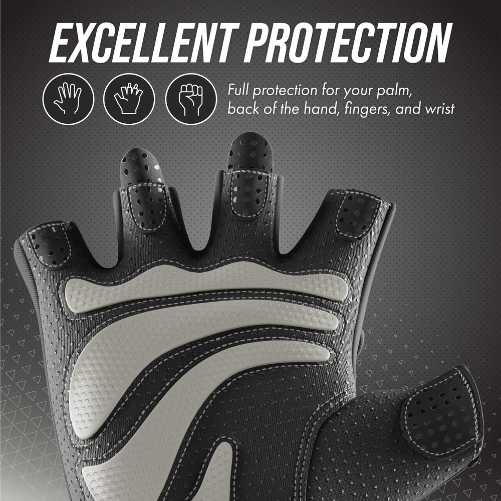 Contraband Pink Label 5437 Womens Extreme Grip Padded Lifting Gloves