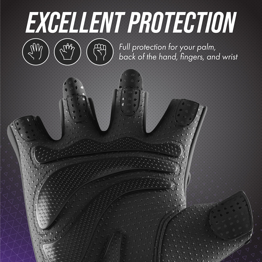 Contraband Pink Label 5437 Womens Extreme Grip Padded Lifting Gloves