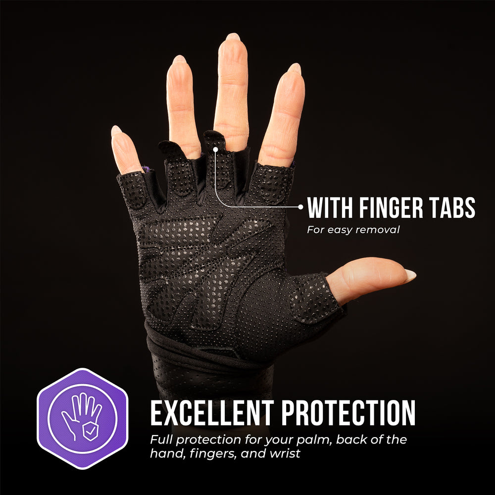 Contraband Pink Label 5737 Womens Wrist Wrap Padded Lifting Gloves