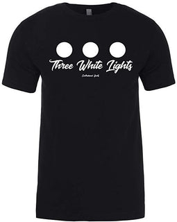 Contraband Sports 10309 Three White Lights Classic Powerlifting Design Unisex Mens T-Shirt