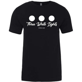 Contraband Sports 10309 Three White Lights Classic Powerlifting Design Unisex Mens T-Shirt