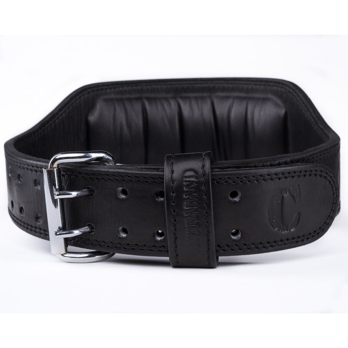 Contraband Black Label 4360 6in Top Grain Cowhide  Padded Leather Belt