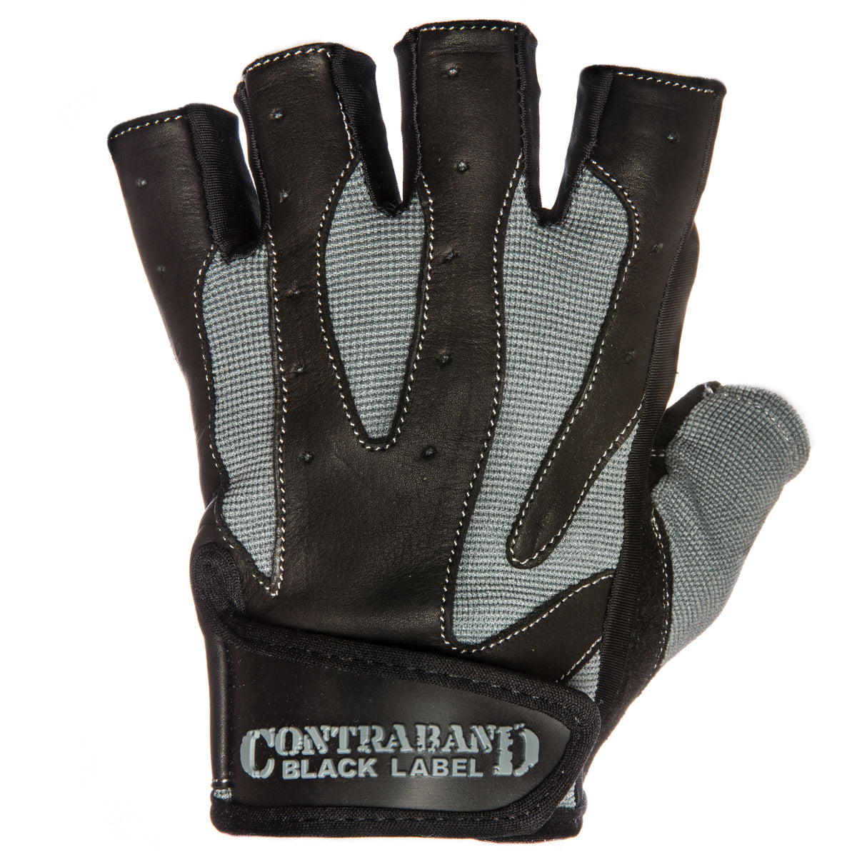 Contraband Black Label 5450 Heavy Duty Double Layer Gel Padded Leather Weight Lifting Gloves (Pair) - Heavy Padded Gym Gloves - Durable Split