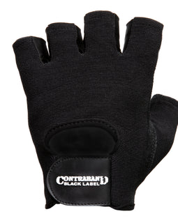 Contraband Black Label 5450 Heavy Duty Double Layer Gel Padded Leather Weight Lifting Gloves