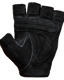 Contraband Black Label 5450 Heavy Duty Double Layer Gel Padded Leather Weight Lifting Gloves