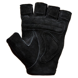 Contraband Black Label 5450 Heavy Duty Double Layer Gel Padded Leather Weight Lifting Gloves