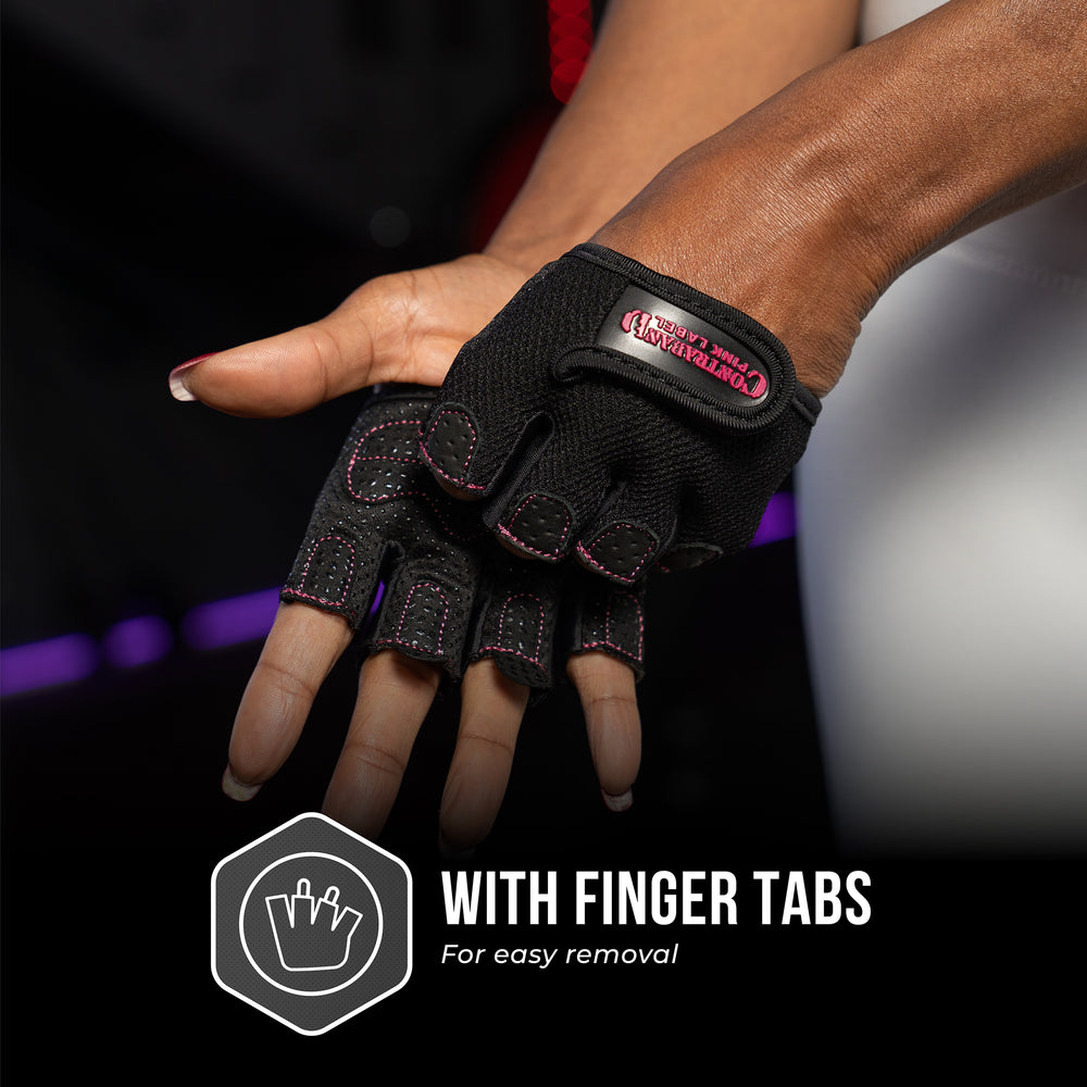 Contraband Pink Label 5537 Womens Micro Lifting Gloves with Grip-Lock