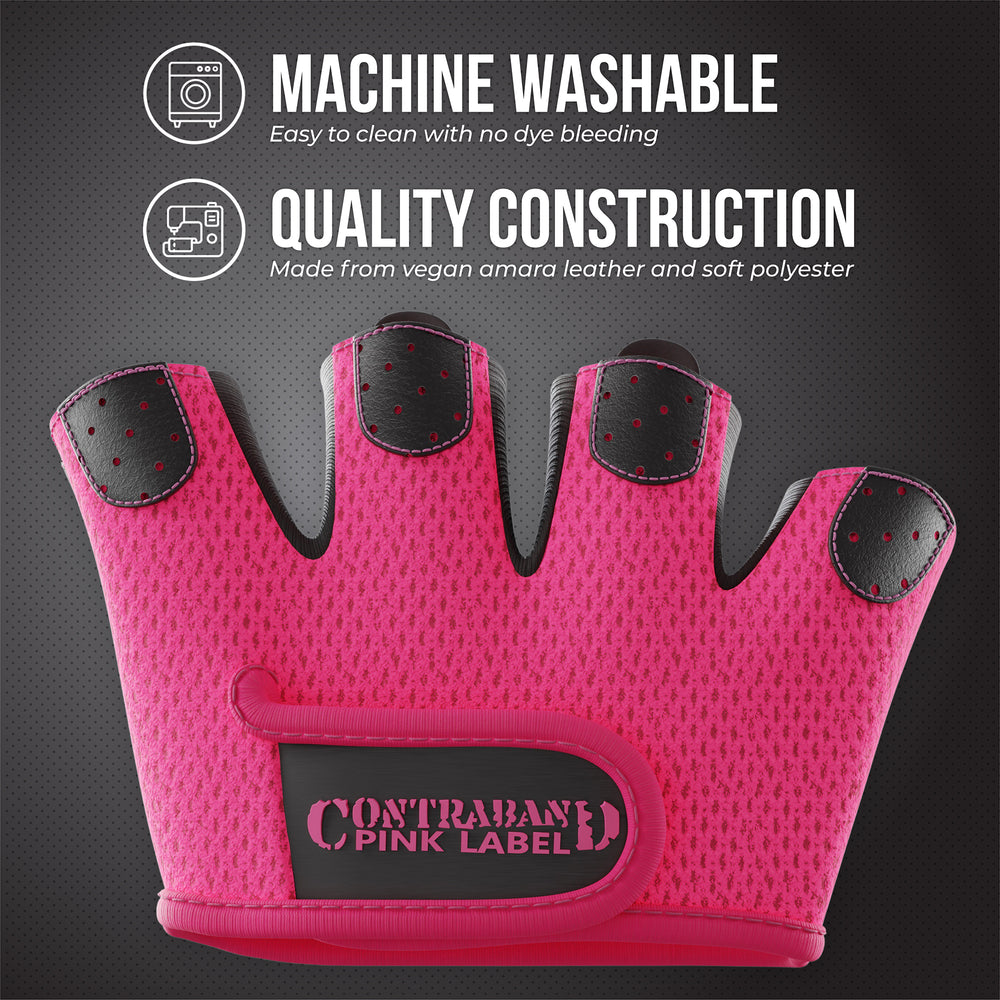 Contraband Pink Label 5537 Womens Micro Lifting Gloves with Grip-Lock