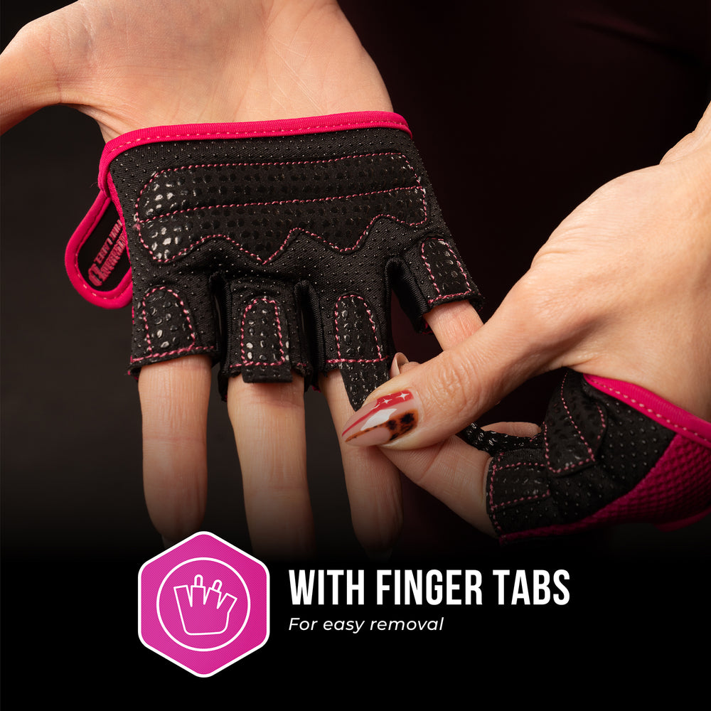 Contraband Pink Label 5537 Womens Micro Lifting Gloves with Grip-Lock