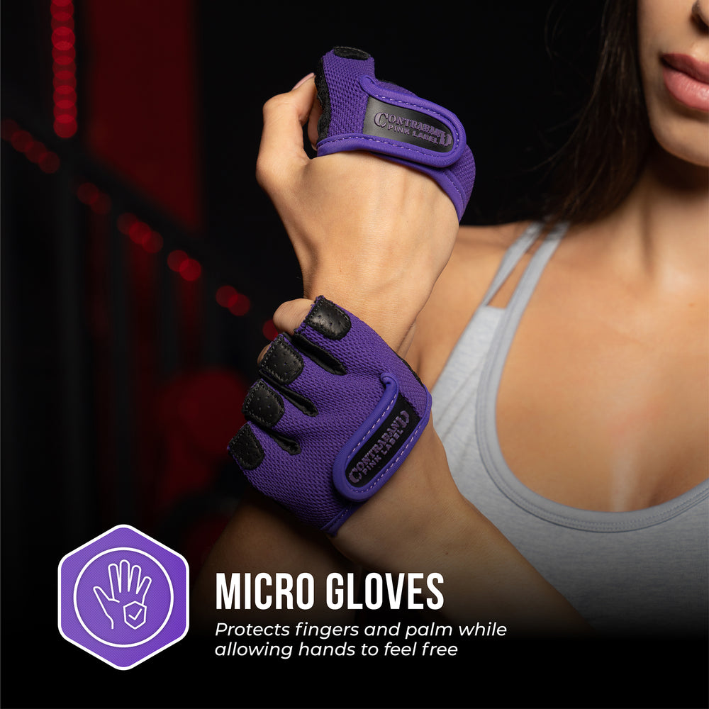 Contraband Pink Label 5537 Womens Micro Lifting Gloves with Grip-Lock