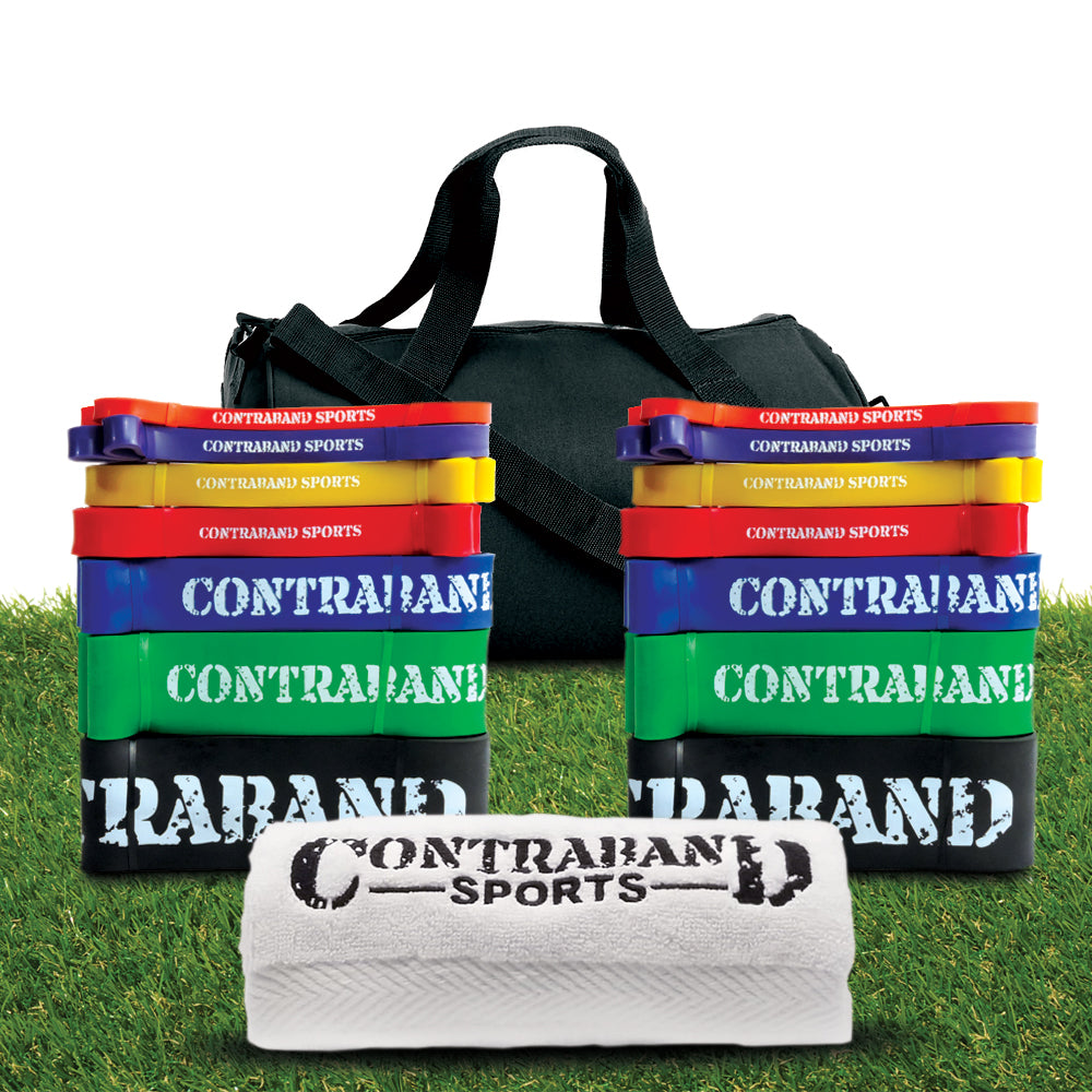 大特価 イラスト Contraband Sports 7419 Resistance Band Sets w/ Extra Bonus Items 筋力トレーニング