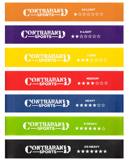 Contraband Sports 7439 Resistance Hip Bands/Booty Bands/Ankle Bands Set