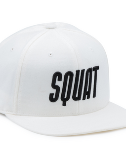 Contraband Sports 12099 SQUAT 3D Puff Embroidered Logo on Flexfit 110F Flat Bill Snapback