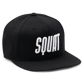 Contraband Sports 12099 SQUAT 3D Puff Embroidered Logo on Flexfit 110F Flat Bill Snapback