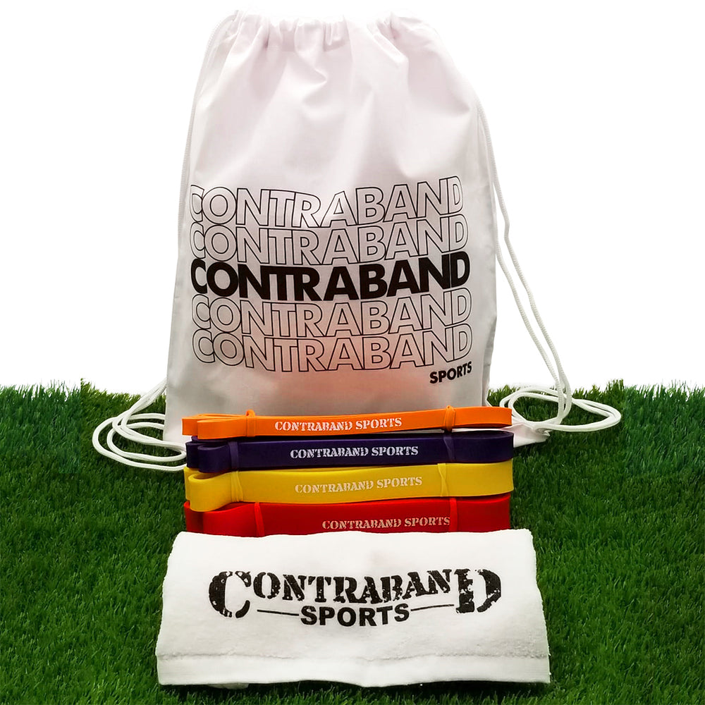 Contraband Sports 7419 Resistance Band Sets w/ Extra Bonus Items