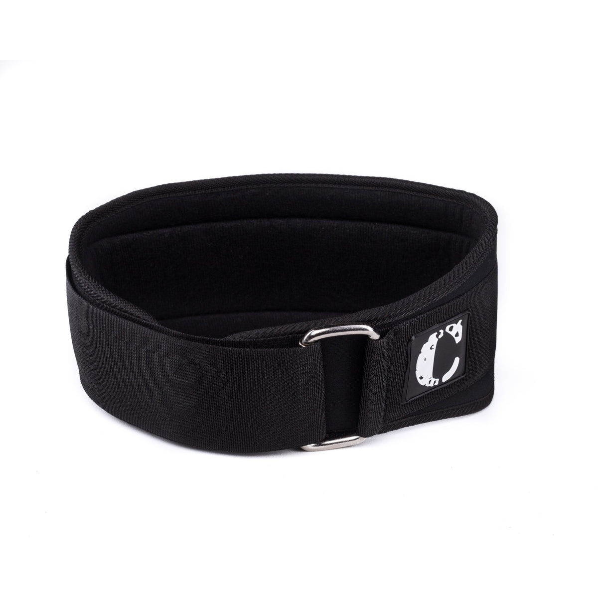Weight Training Belt with Dual Nylon Closure - Black