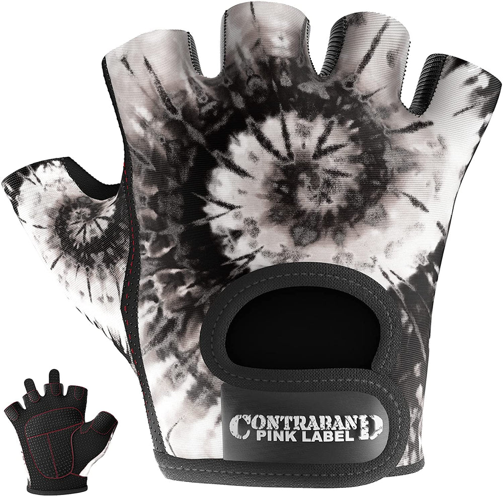 Contraband Pink Label 5347 Womens Tie Dye Designer Lifting Gloves