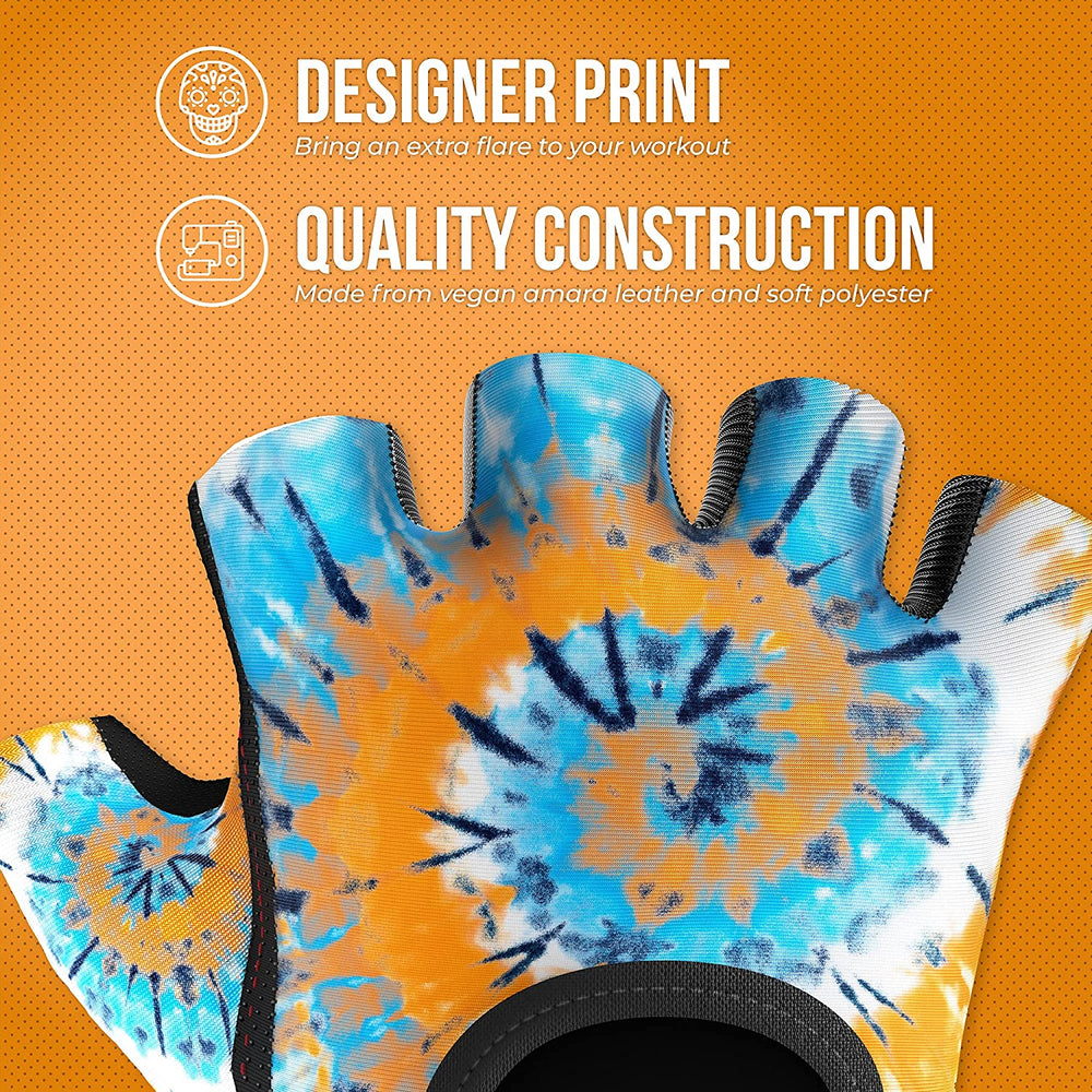 Contraband Pink Label 5347 Womens Tie Dye Designer Lifting Gloves