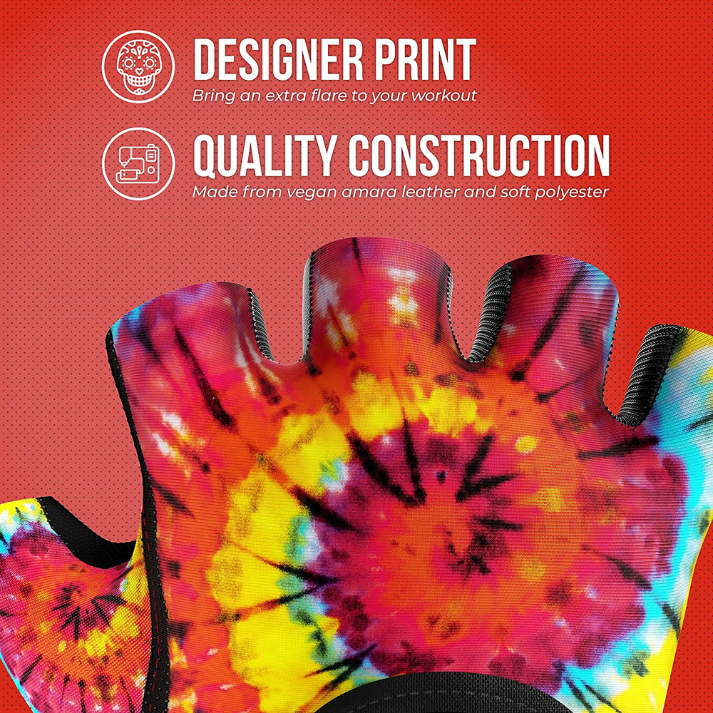 Contraband Pink Label 5347 Womens Tie Dye Designer Lifting Gloves