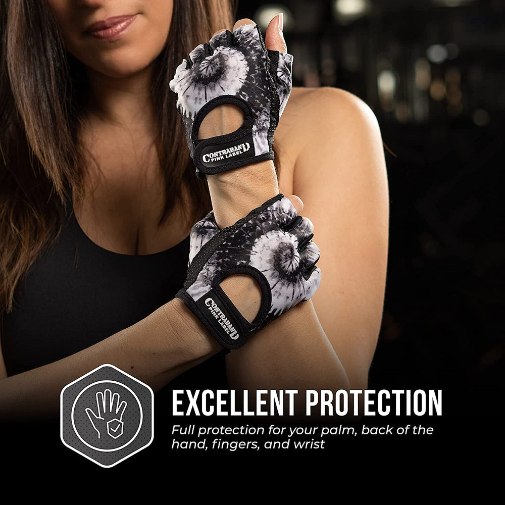 Contraband Pink Label 5347 Womens Tie Dye Designer Lifting Gloves