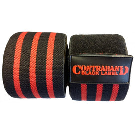 Contraband Black Label 1050 Knee Wraps w/ EZ-Wrap Velcro Closure (PAIR)