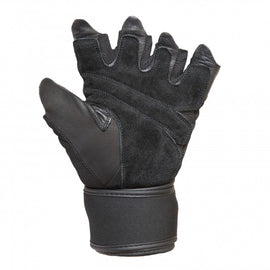 Contraband Black Label 5730 Stretch Fit Wrist Wrap Gloves w/ Split Leather Palm