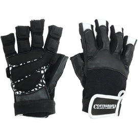 Contraband Black Label 5830 Premium Leather Weight Lifting Gloves w/ Super Grip Pads